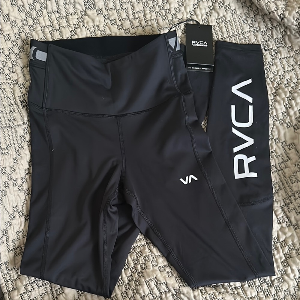 RVCA Black Compression Leggings